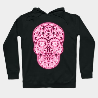 Neon Calavera skull Hoodie